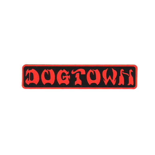 Dogtown Sticker 4" Bar Logo Black/Red