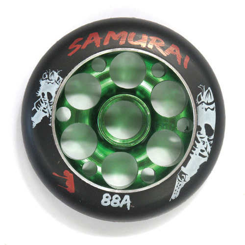 Samurai Wheel 100mm Armors Black/Green