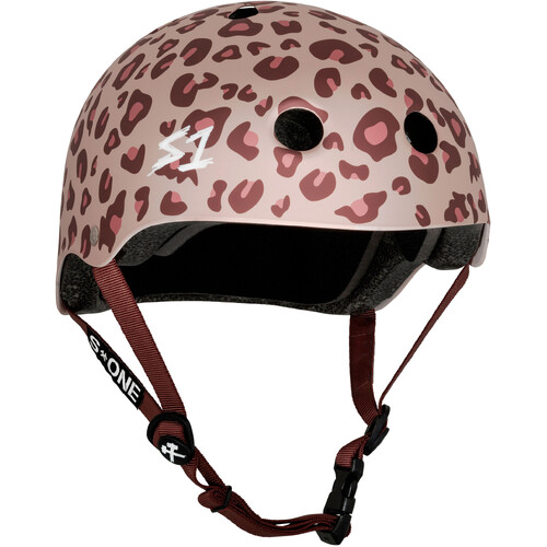 S-One Helmet Lifer Light Pink Cheetah - Pink Helmet Posse Collab