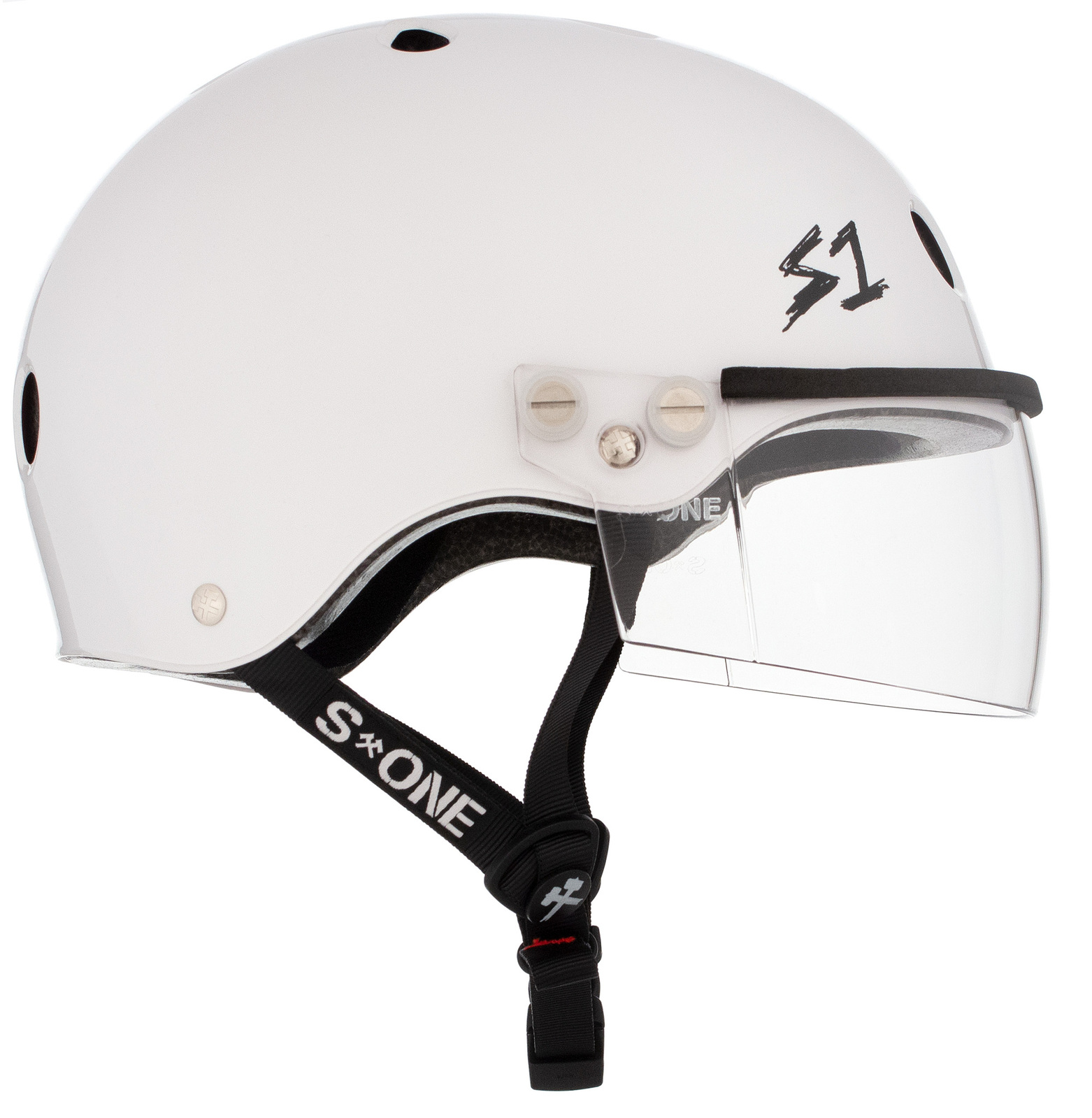 S-One Helmet Lifer Visor White Gloss - Picture 30 of 32