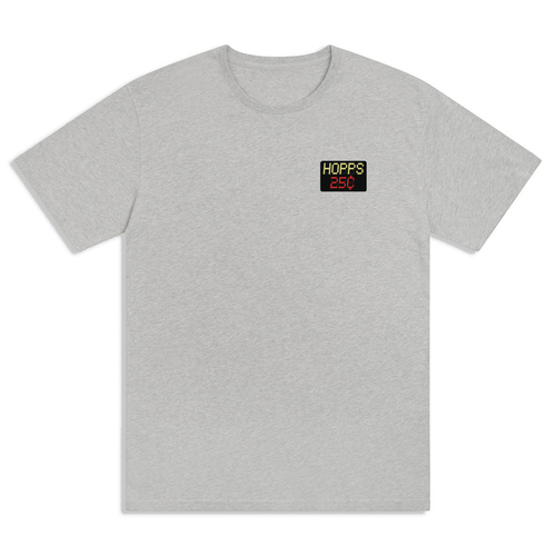 Hopps Tee Quartersnacks Snackman Heather Grey