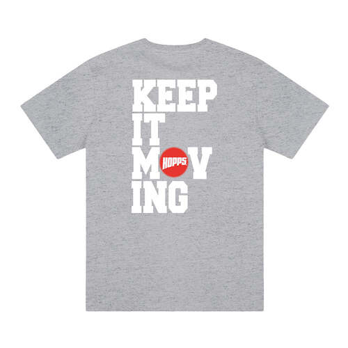 Hopps Tee Keep It Moving Heathey Grey