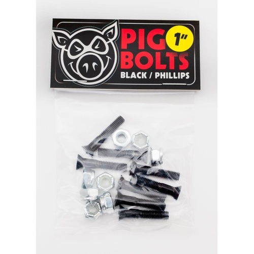 Pig Bolts Phillips Black