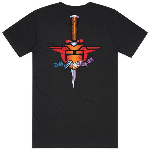 SMA Tee Heart Attack  Black