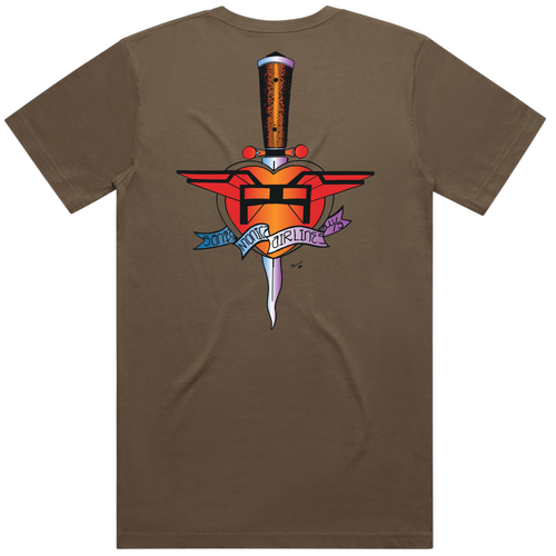 SMA Tee Heart Attack Walnut