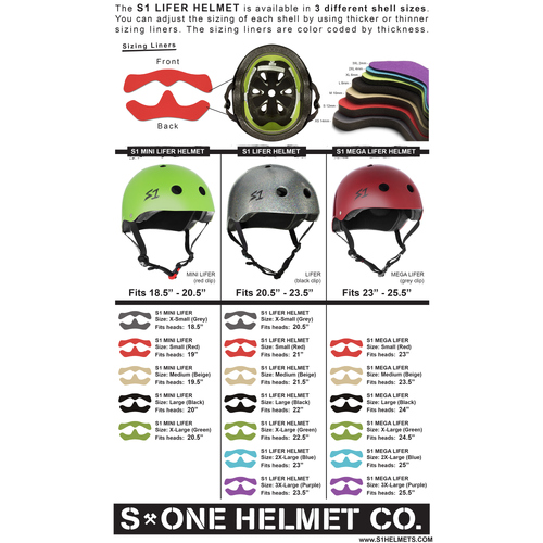 S-One Helmet Sizing Liner Standard 