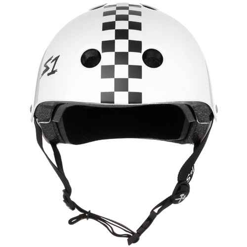 S-One Helmet Lifer White Gloss/Black Checkers alternate image