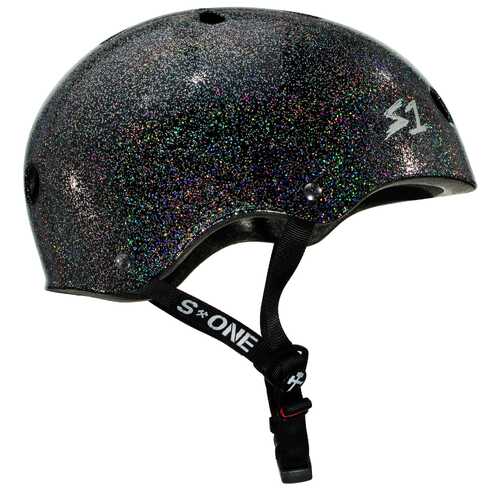 S-One Helmet Mega Lifer Black Gloss Glitter