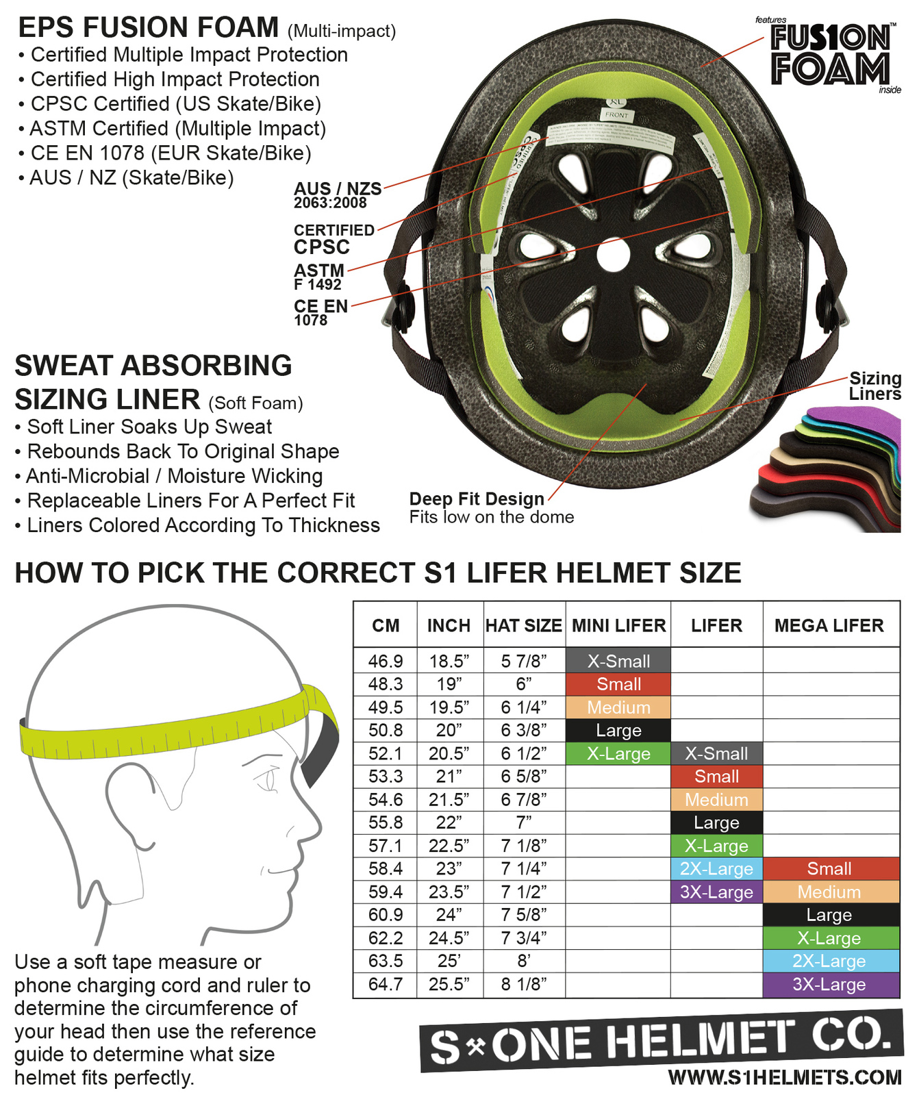S-One Helmet Lifer Visor White Gloss - Picture 31 of 32