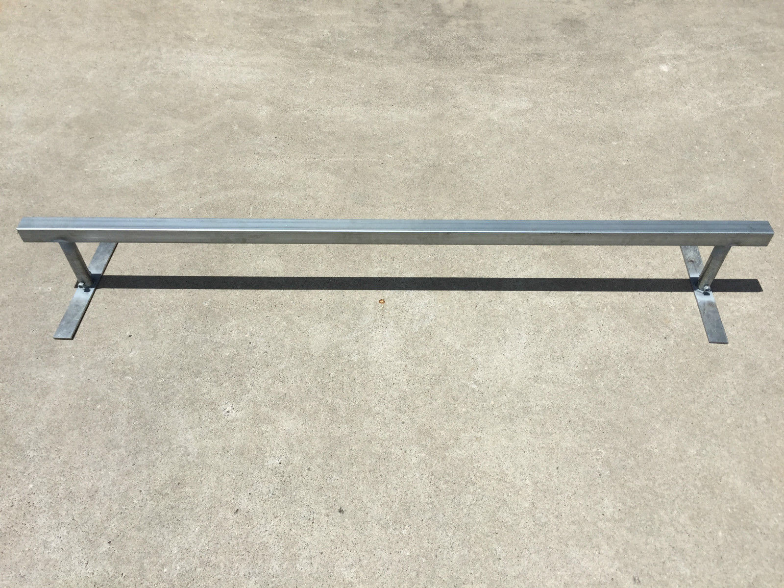 Trinity Flat Bar Square Grind Rail 2m Long with Adjustable Height
