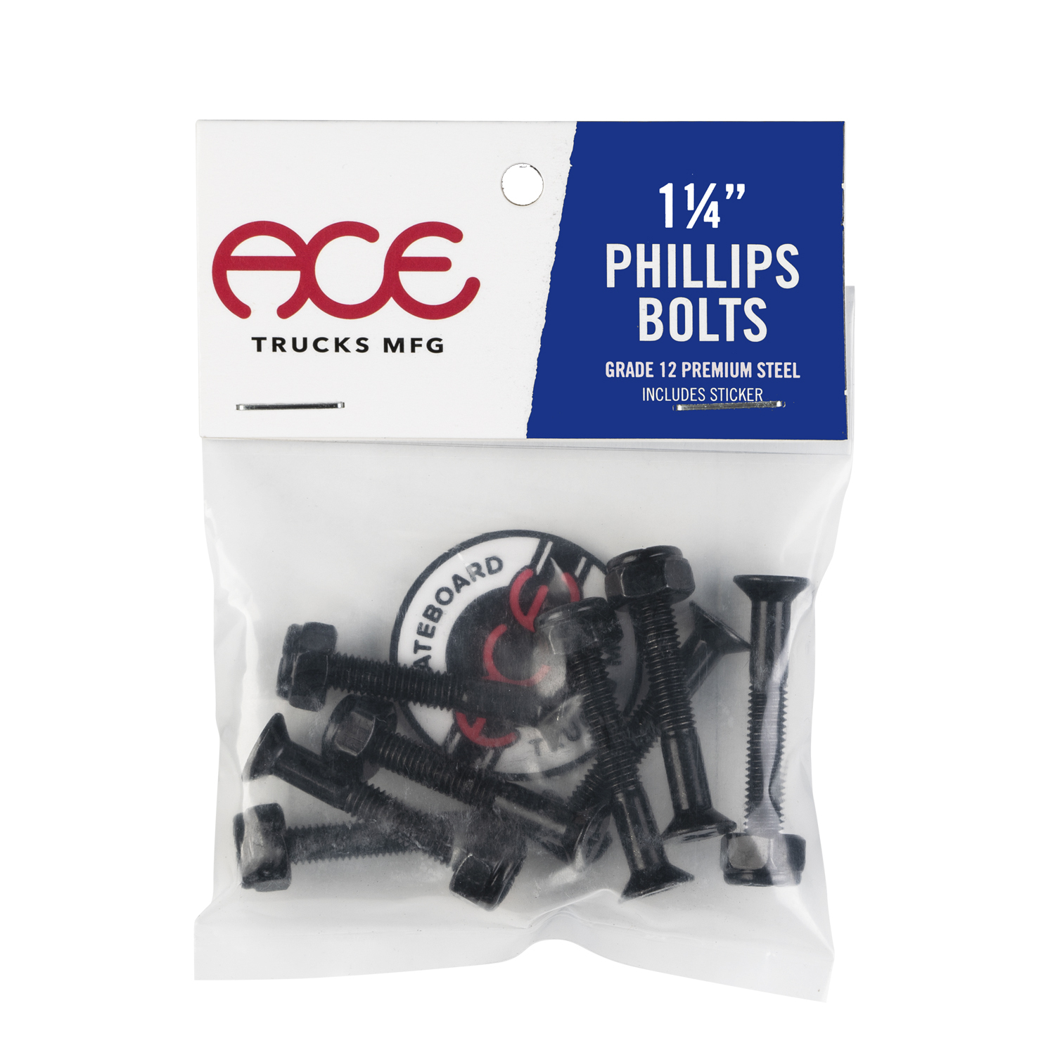 Ace Bolts Phillips Black – Durable Skateboard Bolts by Ace Trucks - Picture 4 of 4