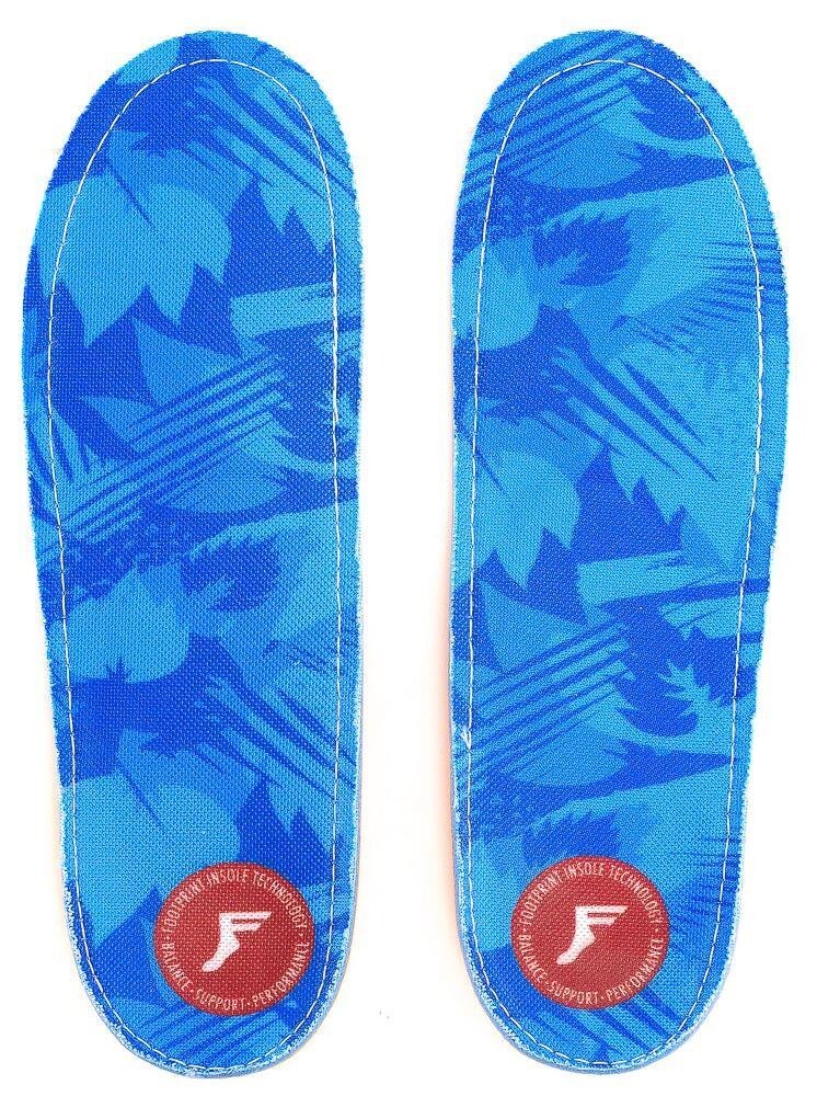 Footprint Orthotic Low Insoles (13/13.5) Blue Camo Footprint Insole