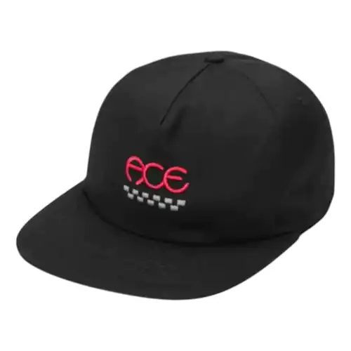Ace Hat 5 Panel Finish Black