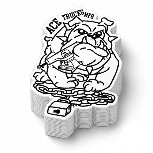 Ace Sticker 3.5" Bulldawg