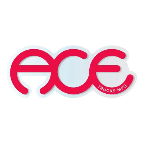 Ace Sticker 5" Rings Red