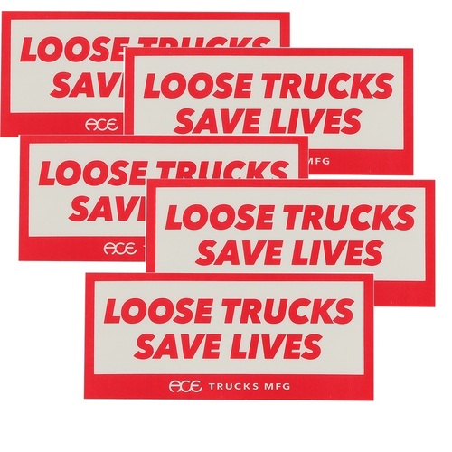 Ace Sticker 5 pack 4" Loose Trucks Save Lives (5 Pack)
