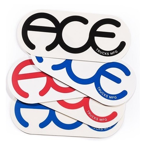 Ace Sticker 5 pack 6" Rings Logo