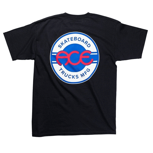 Ace Tee (M) Round Logo Black
