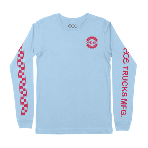 Ace LS Tee Retro Jersey Flags Blue
