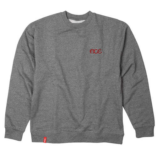 Ace Sweatshirt (M) Hutch Grey/Red 