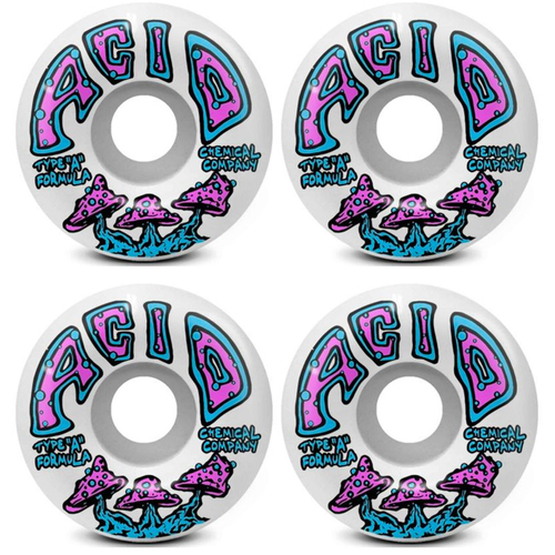 Acid Wheels Type A 52mm (99a) Shrooms White