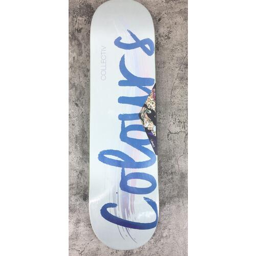 Colours Deck Logo 8.1" White