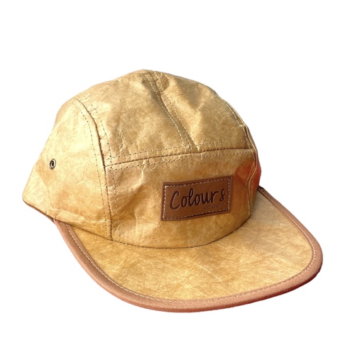 Colours Collective 5 Panel Paper Hat Brown