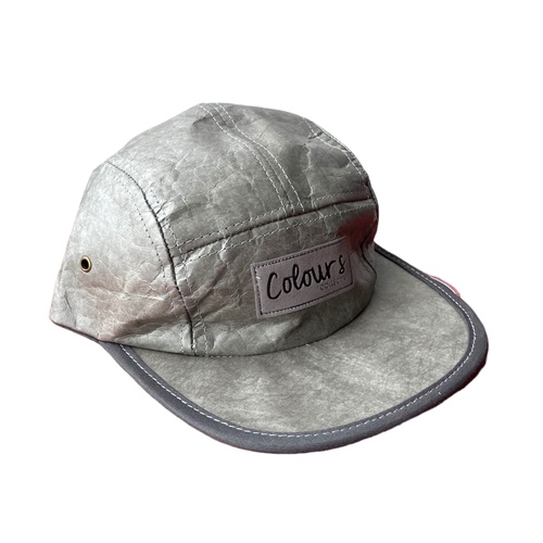 Colours Collective 5 Panel Paper Hat Grey
