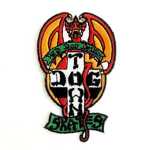Dogtown Patch Red Dog OG 70s Green/Orange Wings