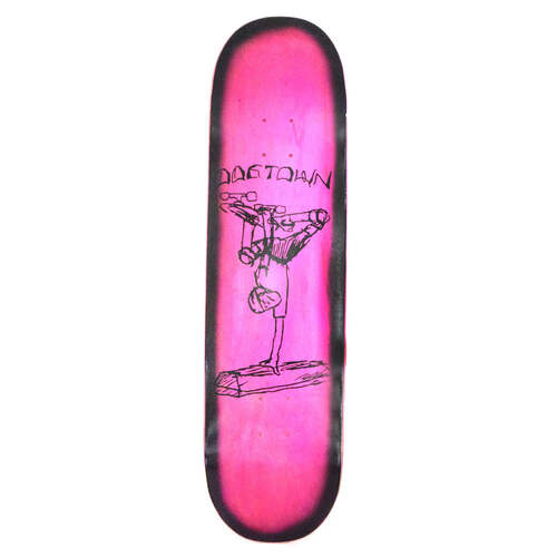 Dogtown Deck 8.0 Curb Plant Street (Art by Mark Gonzales) Assorted Stains/Orange Fade