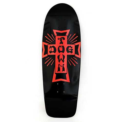 Dogtown Deck 10.0 Cross Logo 70s Rider Gloss Black/Metallic Red