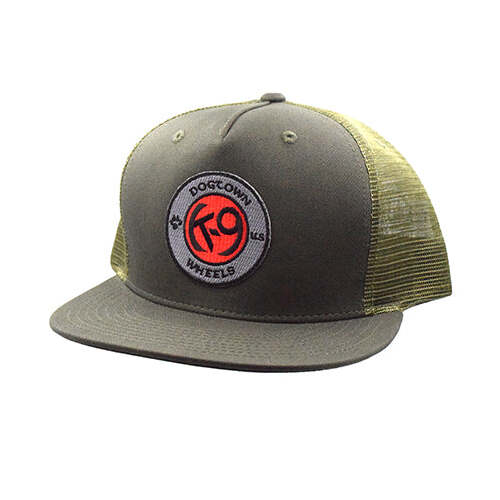 Dogtown Hat K-9 Flag Patch Mesh Olive