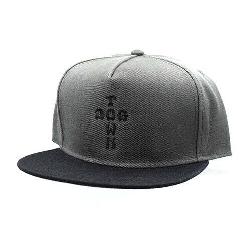 Dogtown Hat Cross Letters Snapback Grey/Black