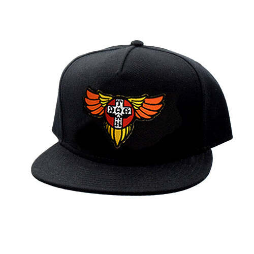 Dogtown Hat Wings Patch OG 70s Snapack Black