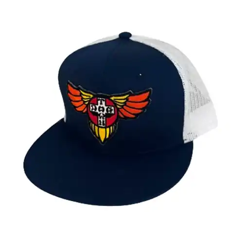 Dogtown Hat Wings Patch OG 70s Mesh Snapback Navy/White