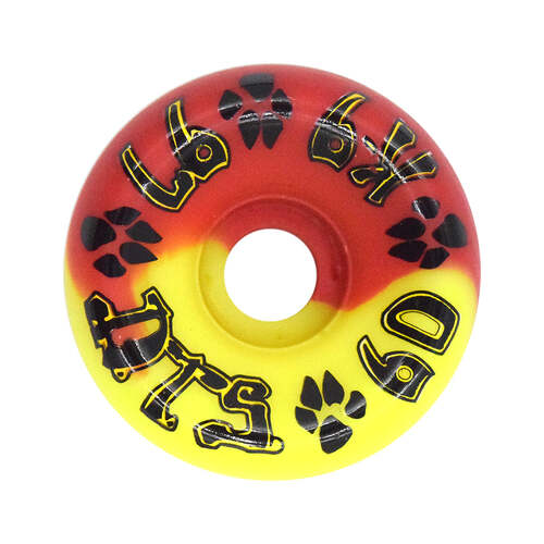 Dogtown K-9 Wheels 60mm (97a) 80's Red/Yellow Swirl