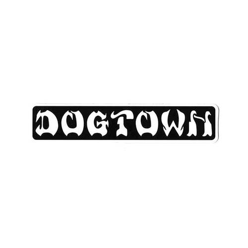 Dogtown Sticker 8" Bar Logo Black/White
