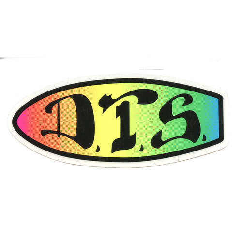 Dogtown Sticker 4" DTS 70s Neon