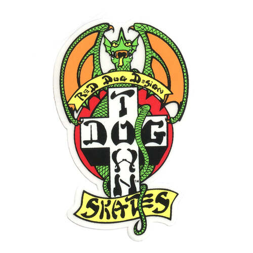 Dogtown Sticker 4" Red Dog OG 70s