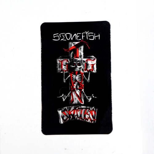 Dogtown Sticker 4" Stonefish 80s Black/Red