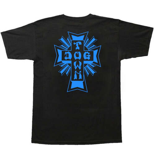 Dogtown Tee (2XL) Cross Logo Black/Blue