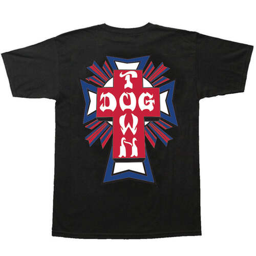 Dogtown Tee (S) Cross Logo USA Black/USA