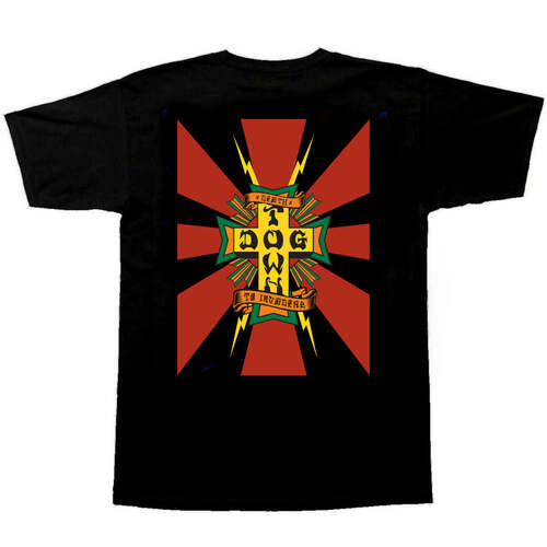 Dogtown Tee (S) Death to Invaders Black