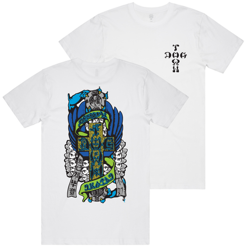 Dogtown Tee Eric Dressen Hands 80s White