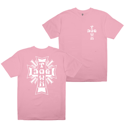 Dogtown Kids/Youth Tee Mono Cross Logo Light Pink