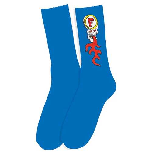 Foundation Socks Skull Fire Royal