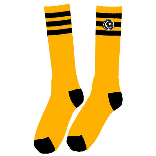 Foundation Socks Tall Stripe Knee High Yellow