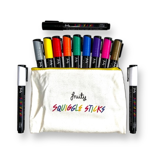 Fruity Squiggle Sticks (12 Pack) Pencil Case