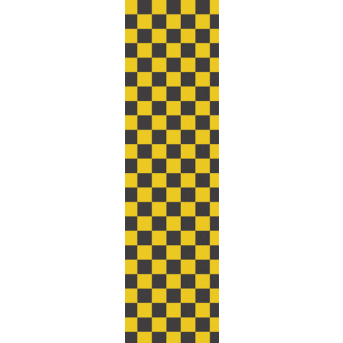 Fruity Griptape (9"x33") Black/Yellow Checkers Single Sheet