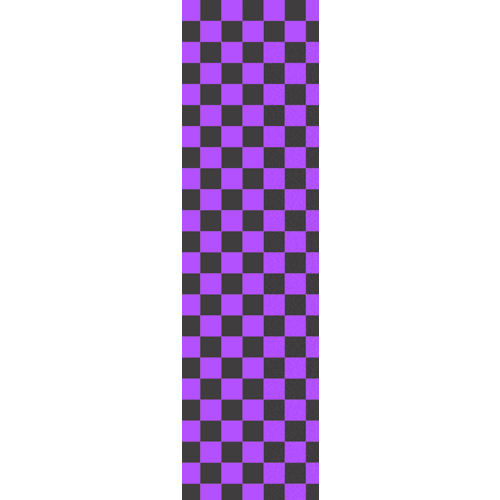 Fruity Griptape (9"x33") Black/Purple Checkers Single Sheet